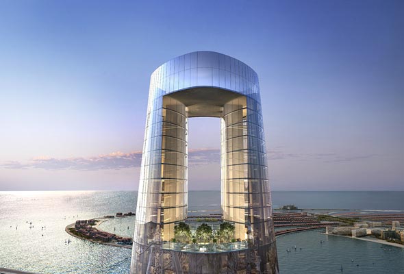 the world's tallest hotel