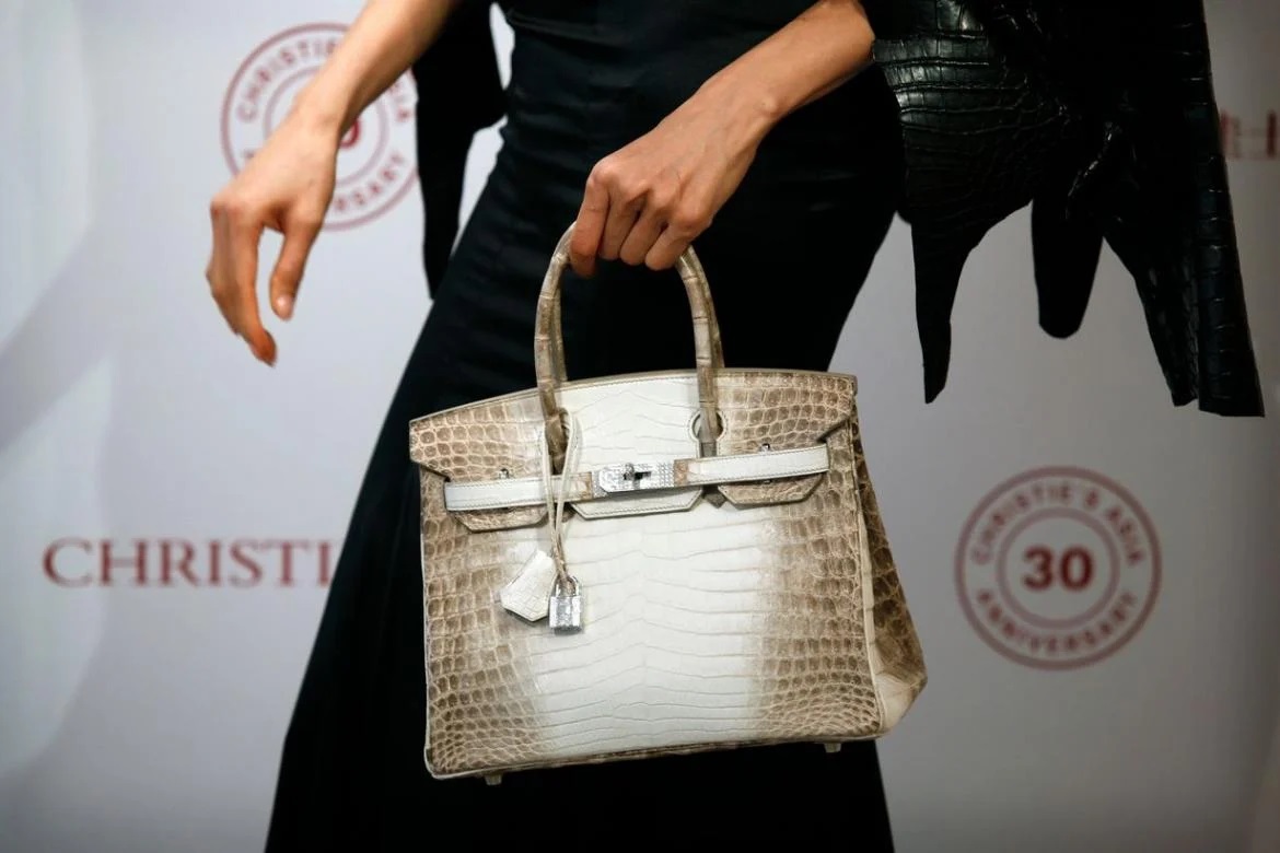Sold at Auction: Hermes Niloticus Crocodile/Leather Birkin Touch 30